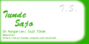 tunde sajo business card